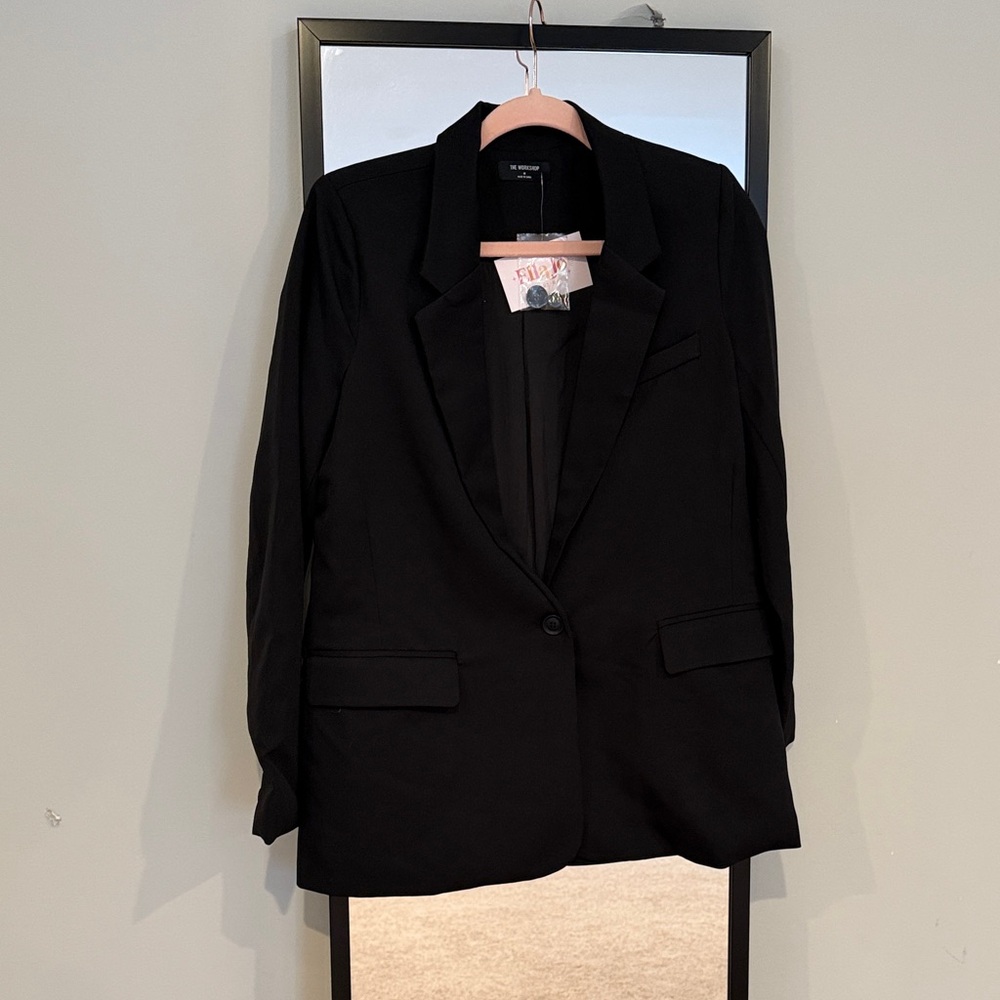 Workshop Republic Clothing Black Blazer